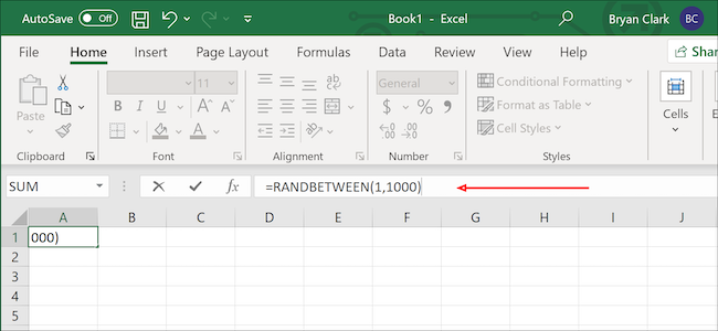 Công thức số ngẫu nhiên Excel