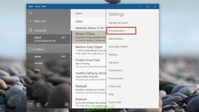 Cách thay đổi hình nền của ứng dụng mail trên hệ thống Windows 10