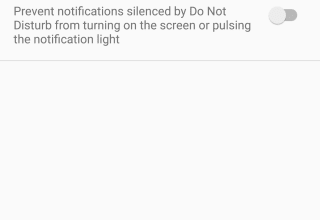Dừng thông báo Đánh thức màn hình khi Không làm phiền được bật trên Android 7
