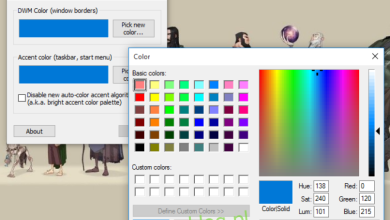 Thay đổi màu của thanh tác vụ, menu bắt đầu và đường viền hệ thống Windows trong hệ thống Windows 10