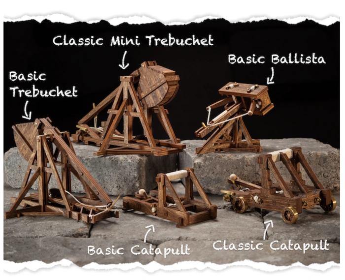 Bộ dụng cụ máy chiến tranh thời trung cổ Kickstarter