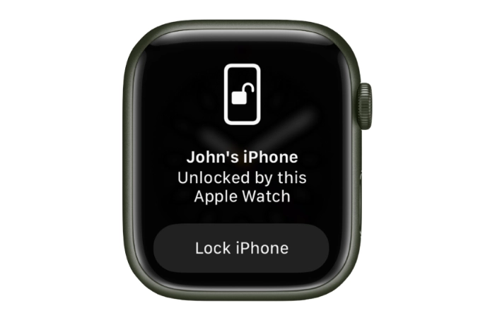 iPhone được mở khóa bởi Apple Watch