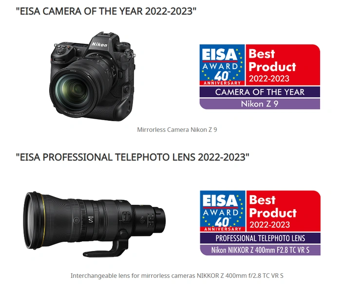 Giải thưởng EISA của Nikon 1