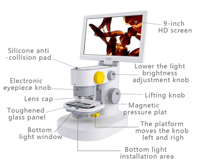 Tính năng kính hiển vi màn hình cảm ứng