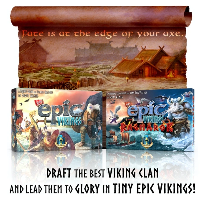 Trò chơi hội đồng Tiny Epic Vikings Kickstarter