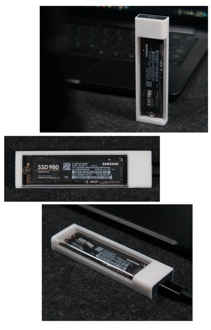 Vỏ SSD ngoài hình lưỡi liềm