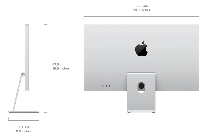 Apple  Kích thước màn hình Studio
