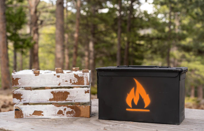 Lò nướng lửa trại nhỏ gọn Magic Fire Box để nấu ăn ngoài trời 