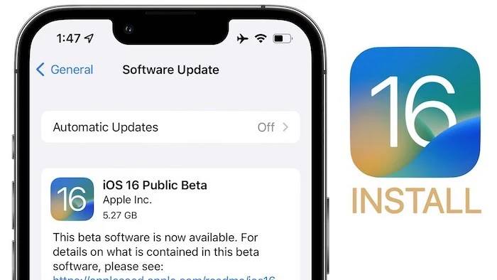 iOS 16 beta công khai 1