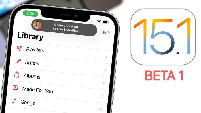 iOS15.1 phiên bản beta 1 