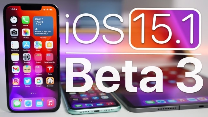 iOS15.1 phiên bản beta 3