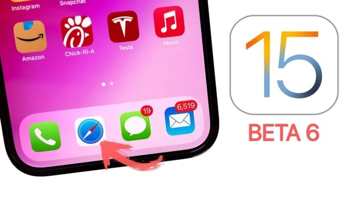 iOS 15 Beta 6 