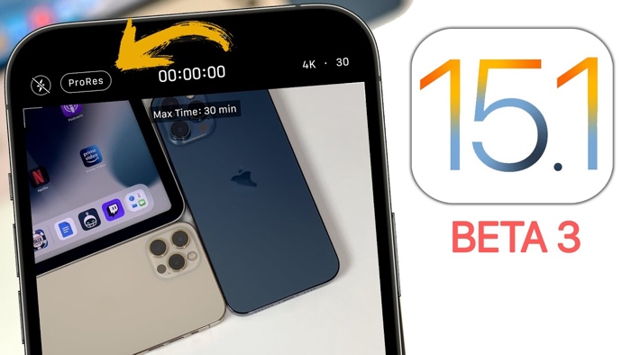 iOS15.1 bản thử nghiệm 3