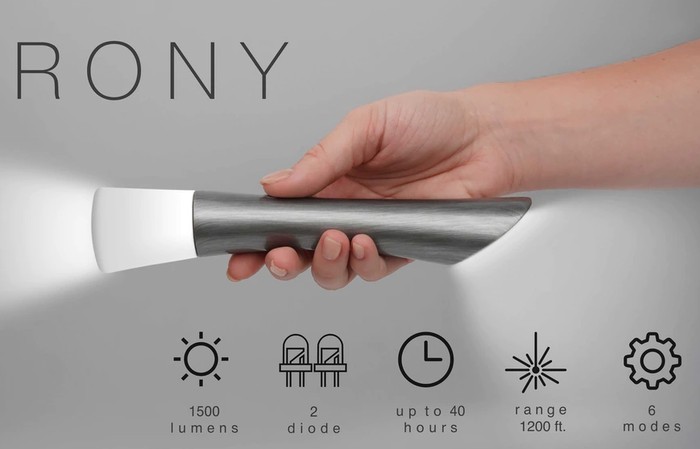 Kickstarter đèn pin RONY
