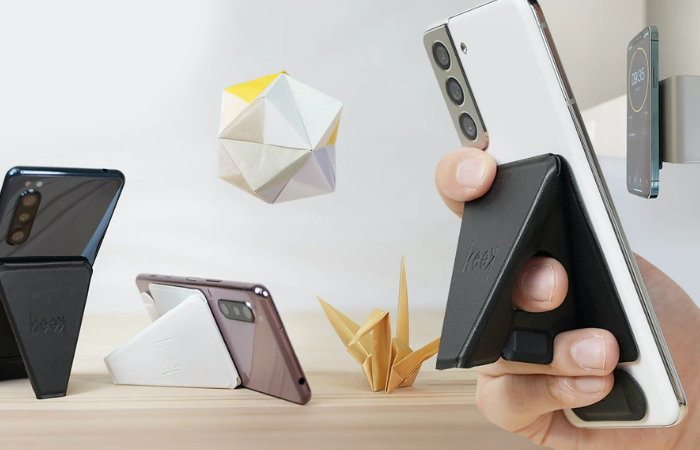 Giá đỡ iPhone lấy cảm hứng từ origami mỏ