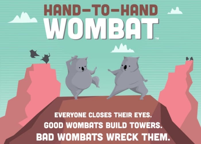 Wombat tay trong tay