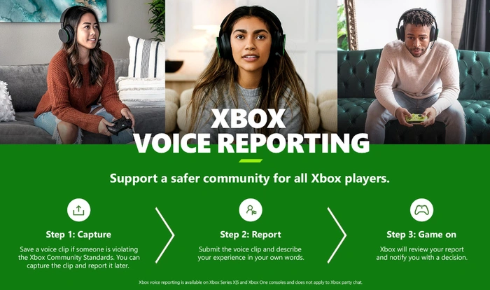 Ra mắt tính năng báo cáo hành vi không phù hợp trong Xbox Voice Reporting