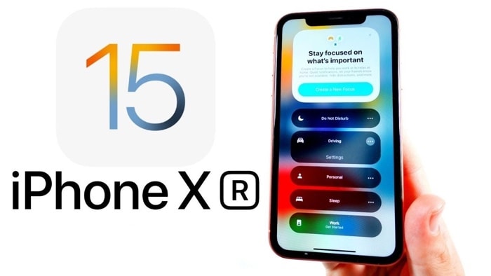 iOS 15 giống trên iPhone XR