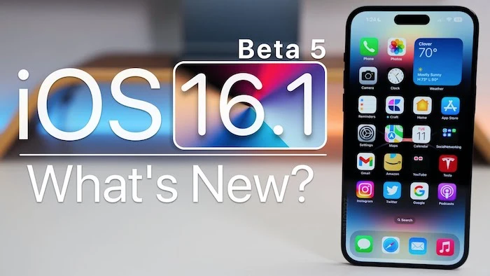 iOS16.1 bản thử nghiệm 5