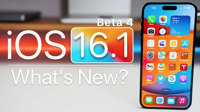 iOS16.1 phiên bản beta 4