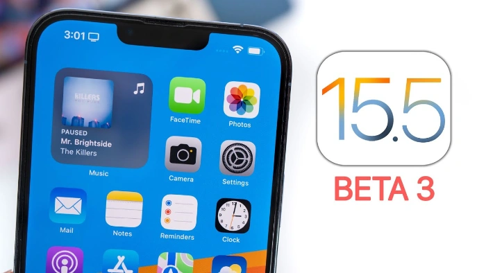 iOS15.5 phiên bản beta 3