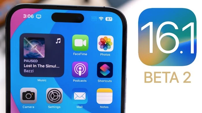 iOS16.1 phiên bản beta 2