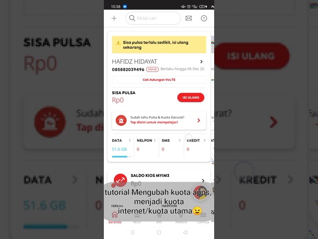 Cara Mengubah Kuota Apps Menjadi Kuota Utama: 5 Langkah Mudah