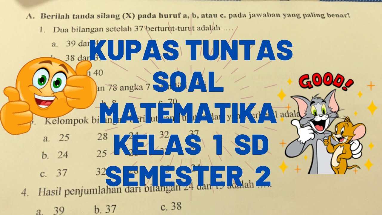 Soal Matematika Kelas 1 SD 2021: 5 Contoh Menarik dan Mudah
